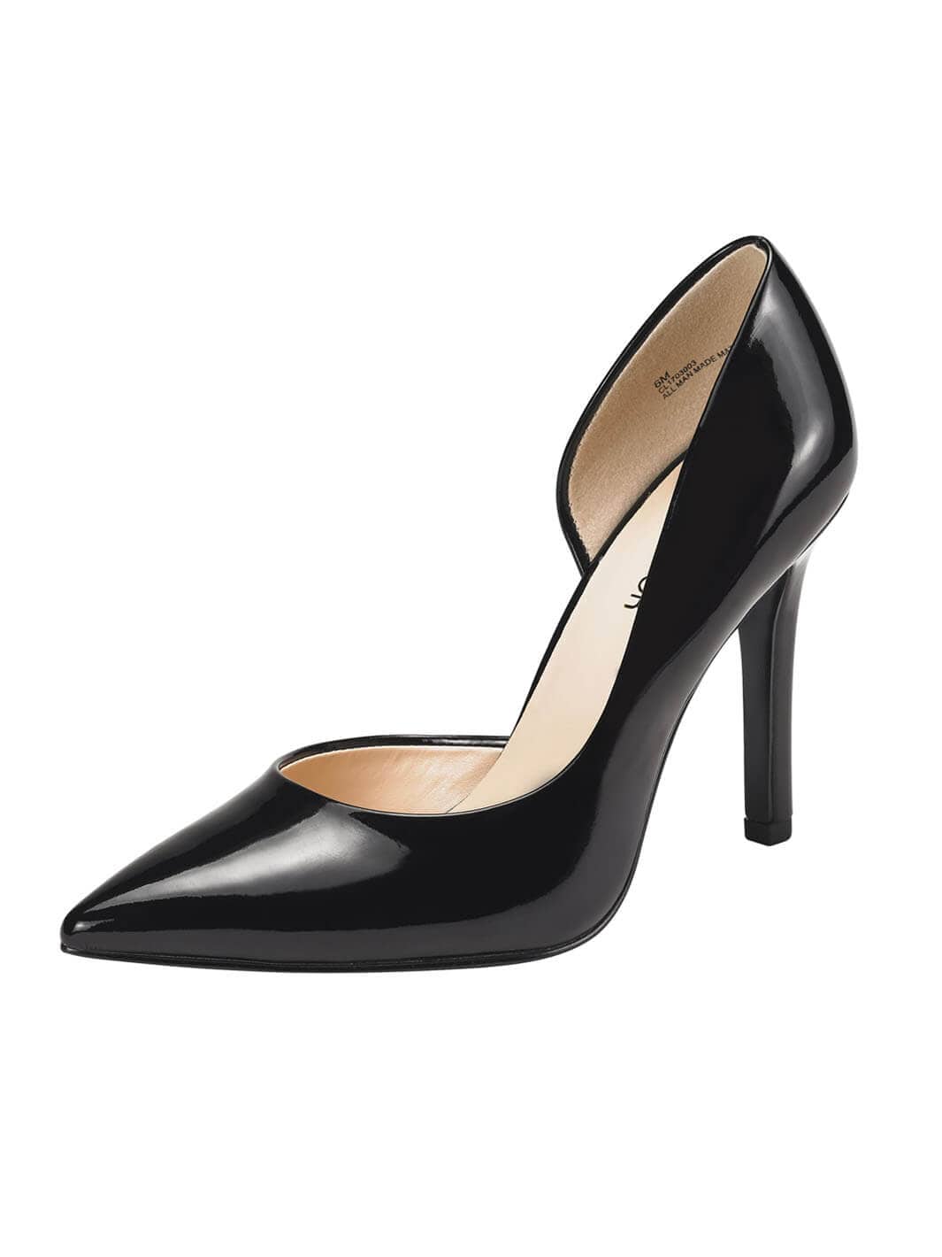 JENN ARDOR Women Dress Pointed Toe Stiletto Heel Pumps#color_black