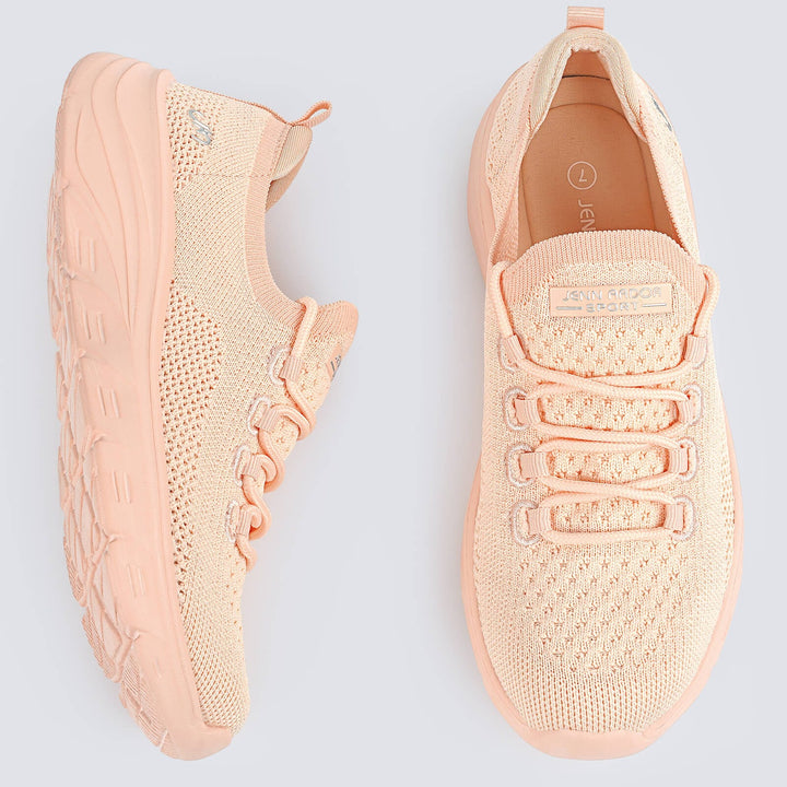 Summer Breathable Women Sneakers#color_nude