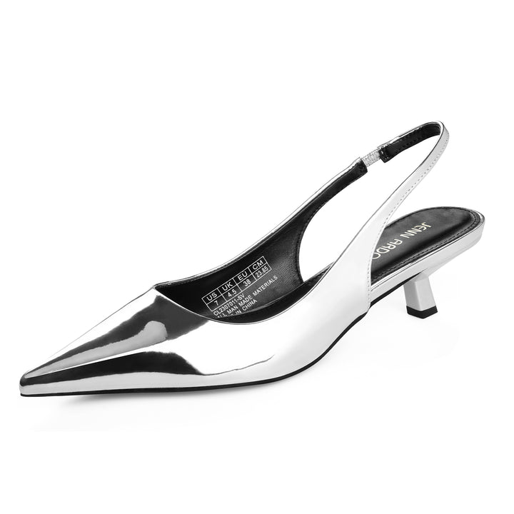 JENN ARDOR Slingback Heels for Women Low Heels Dress Shoes
