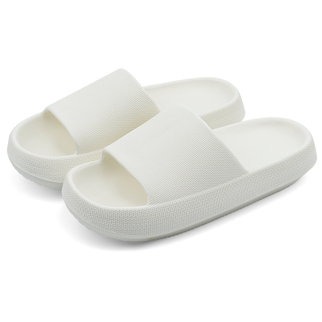 Pair of white slides on a white background#color_white