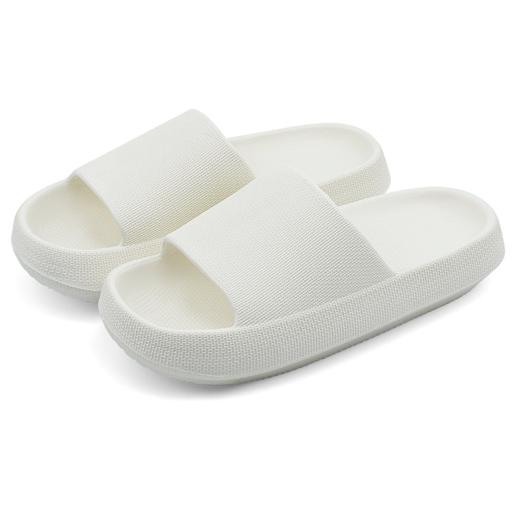 Pair of white slides on a white background#color_white