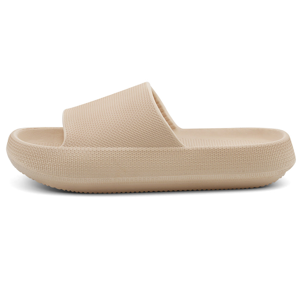 Beige slide sandal on a white background#color_khaki