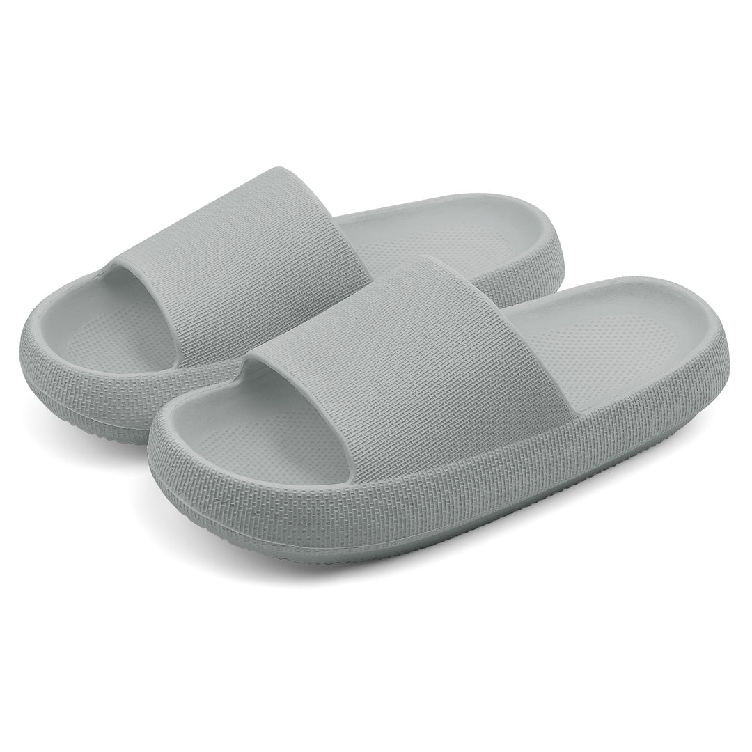 Pair of gray slides on a white background#color_gray
