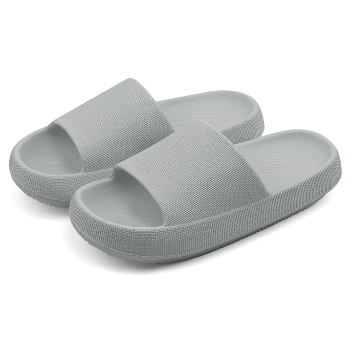 Pair of gray slides on a white background#color_gray
