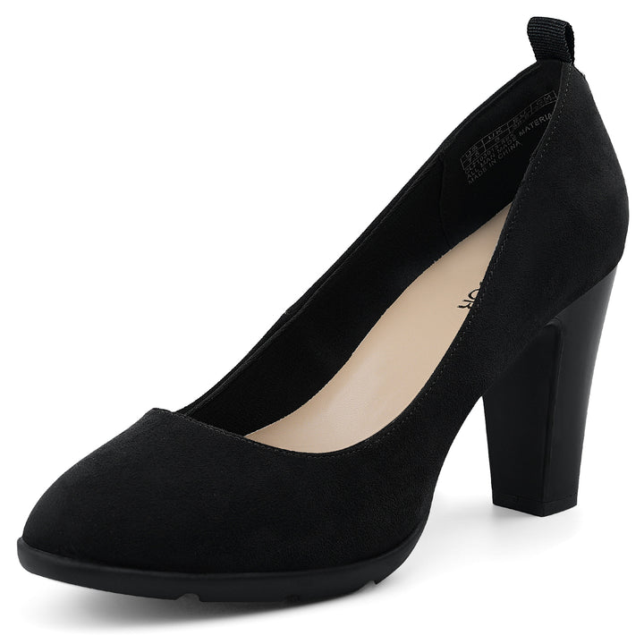 Black high-heeled shoe on a white background#color_black2