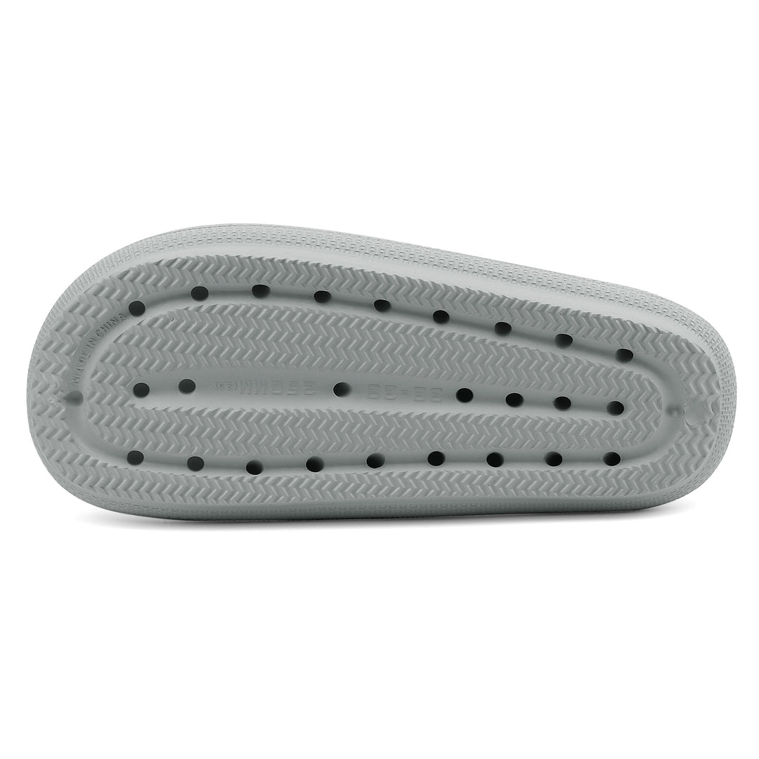 Gray shoe sole with black dots on a white background#color_gray