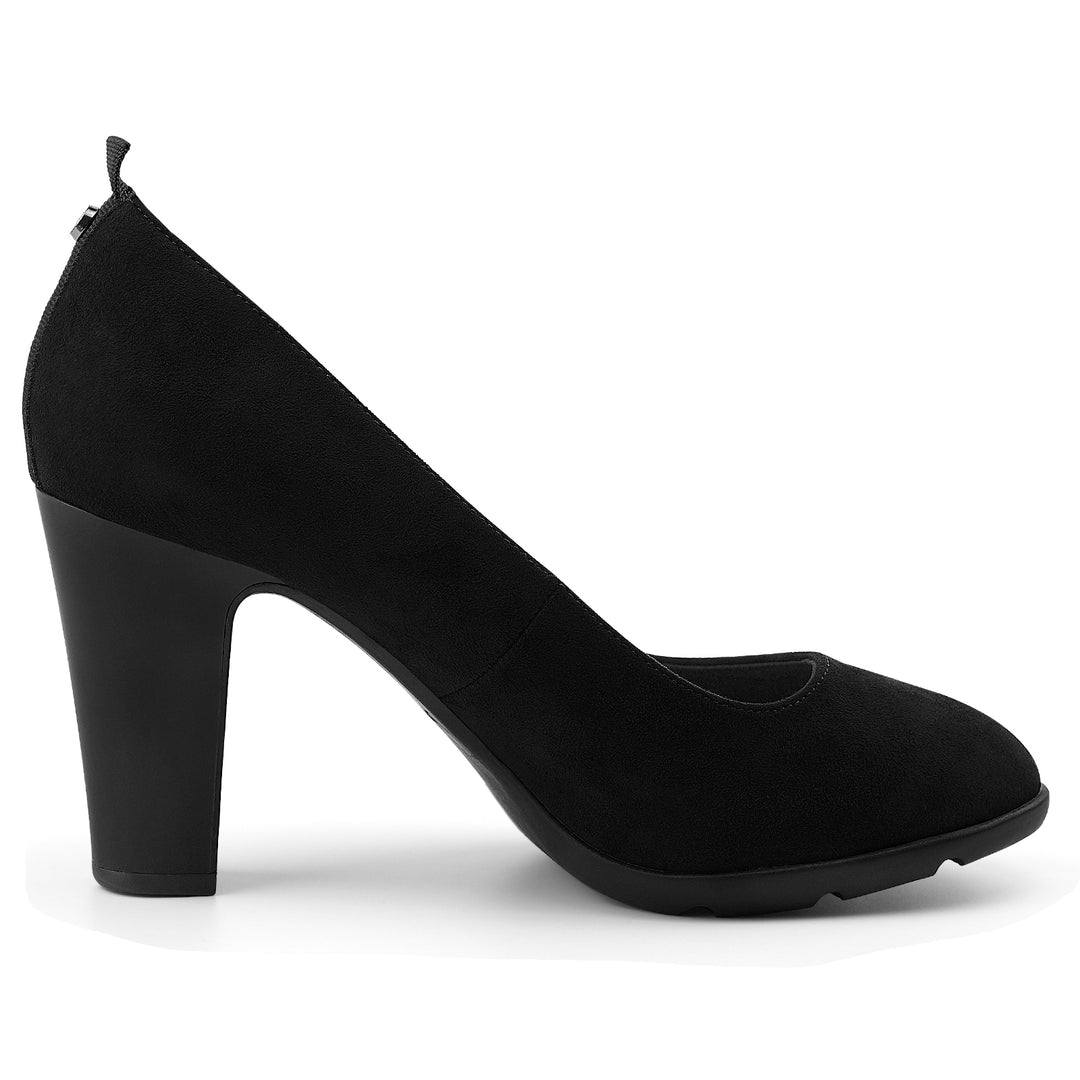 Black high-heeled shoe on a white background#color_black2