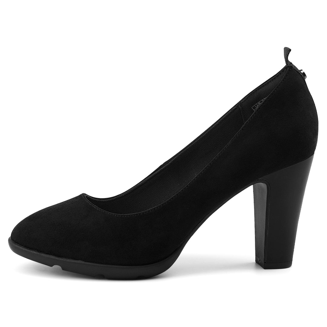 Black high-heeled shoe on a white background#color_black2