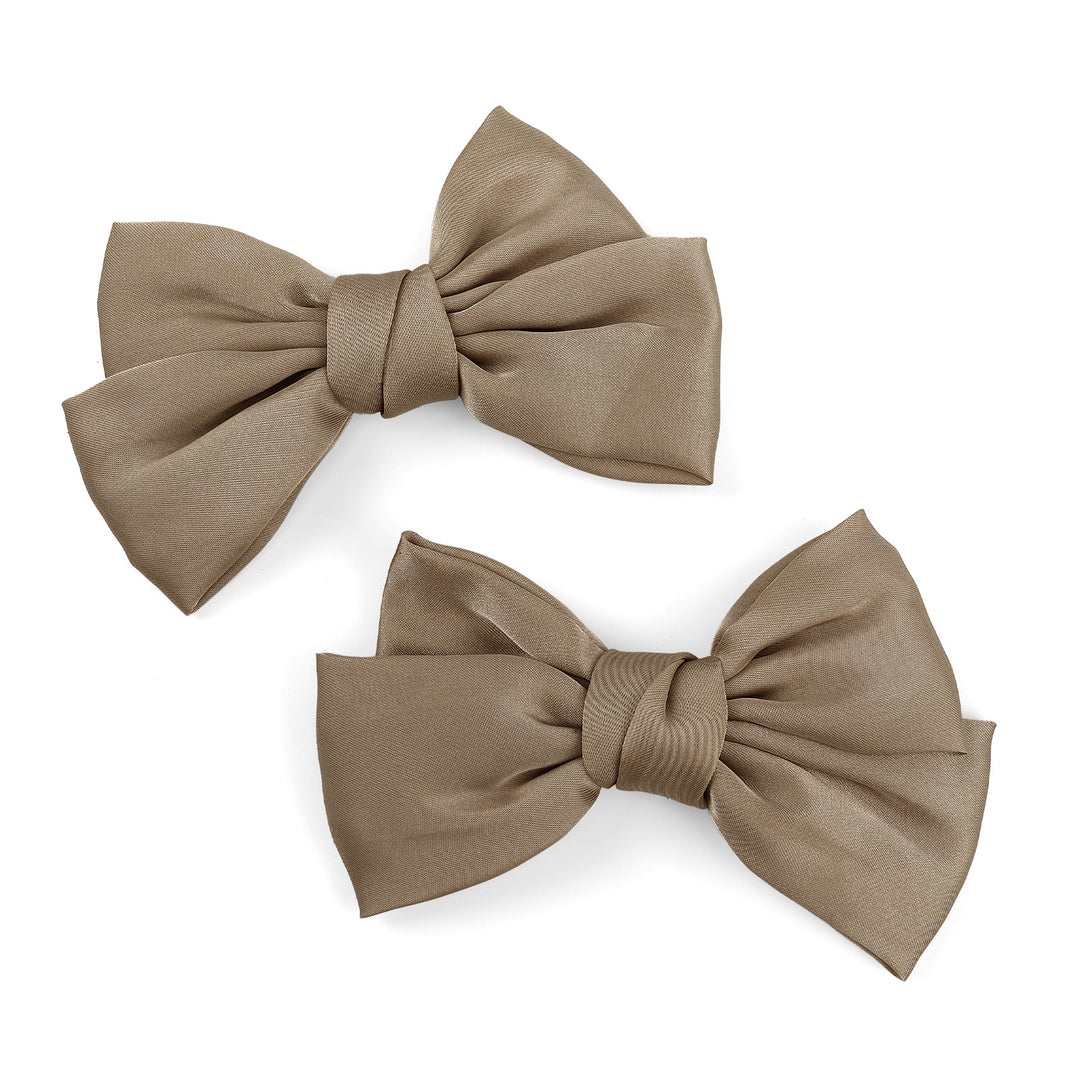 4pc Satin Bow Shoe Clips Set - Cute Buckle Decor for Heels, Bags, Clothing & Hair Accessories for Women & Teen Girls