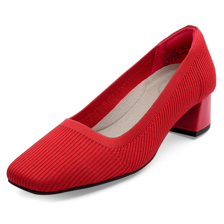 Red high-heeled shoe on a white background#color_red