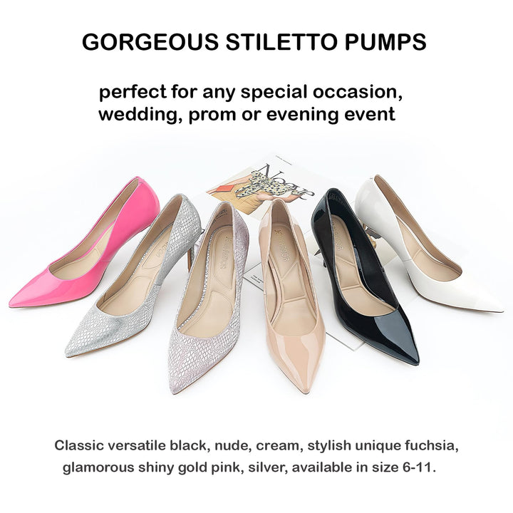Stiletto Pumps#color_silver