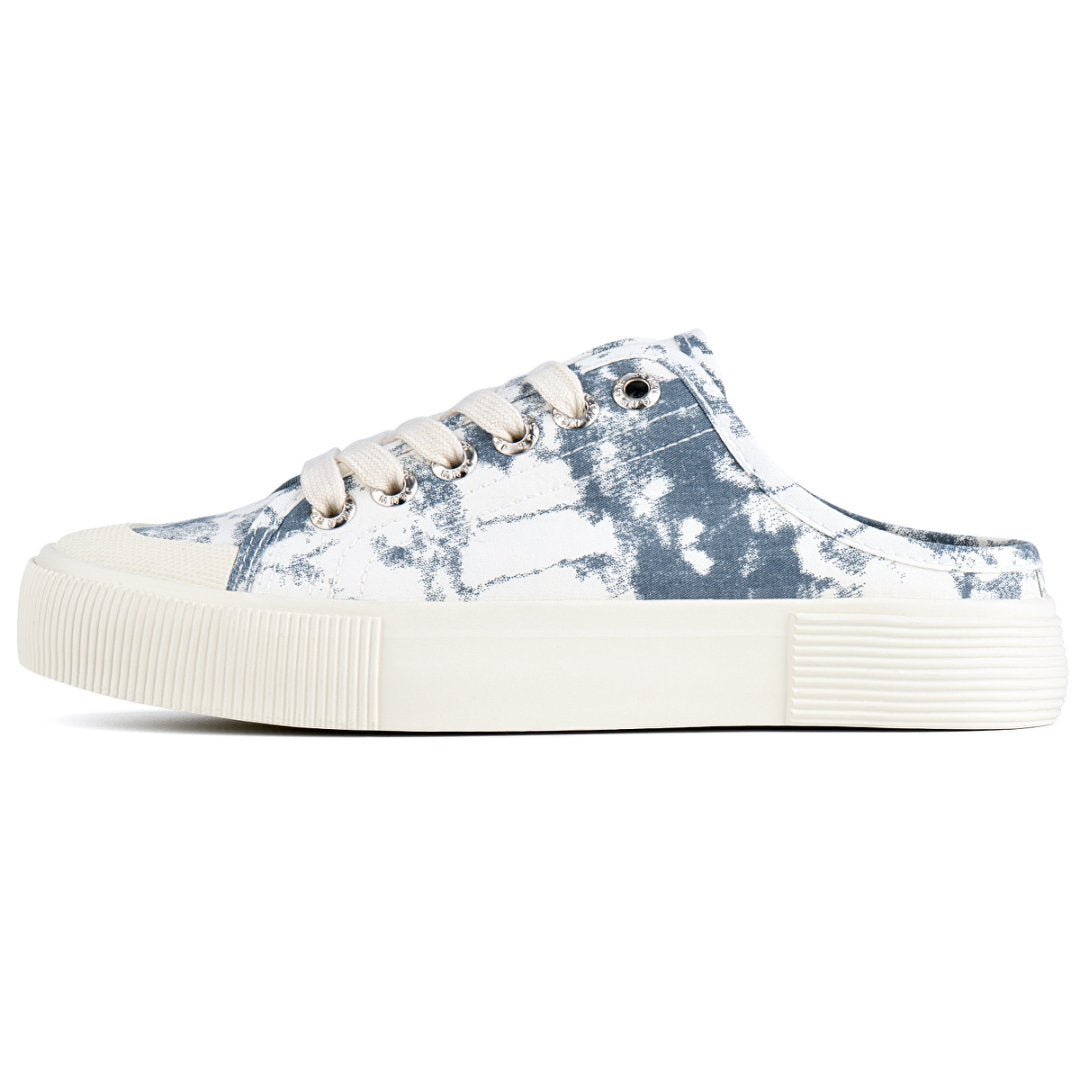 Tie-dye sneaker with white sole on a white background#color_blue-tie-dye