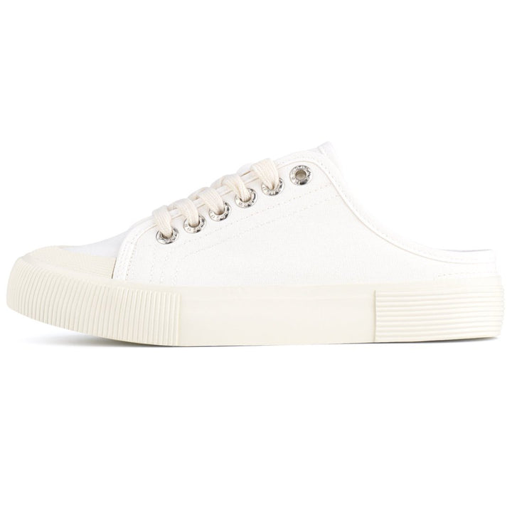 White sneaker on a white background#color_white