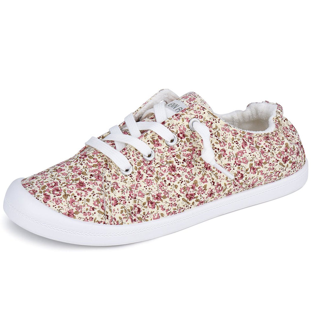 Floral patterned sneaker on a white background#color_flower