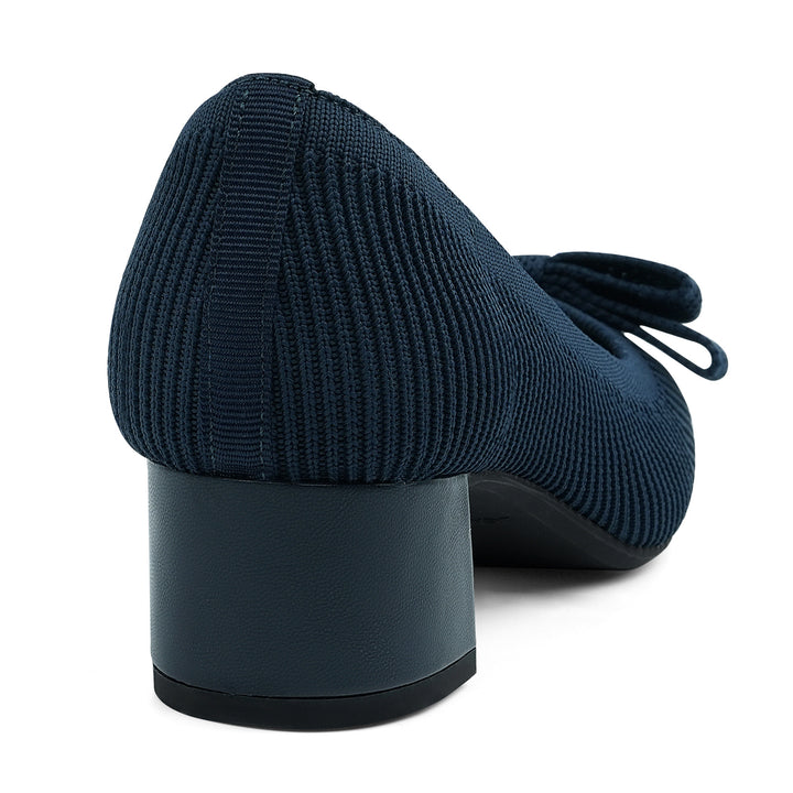 Navy blue textured shoes on a white background#color_navy