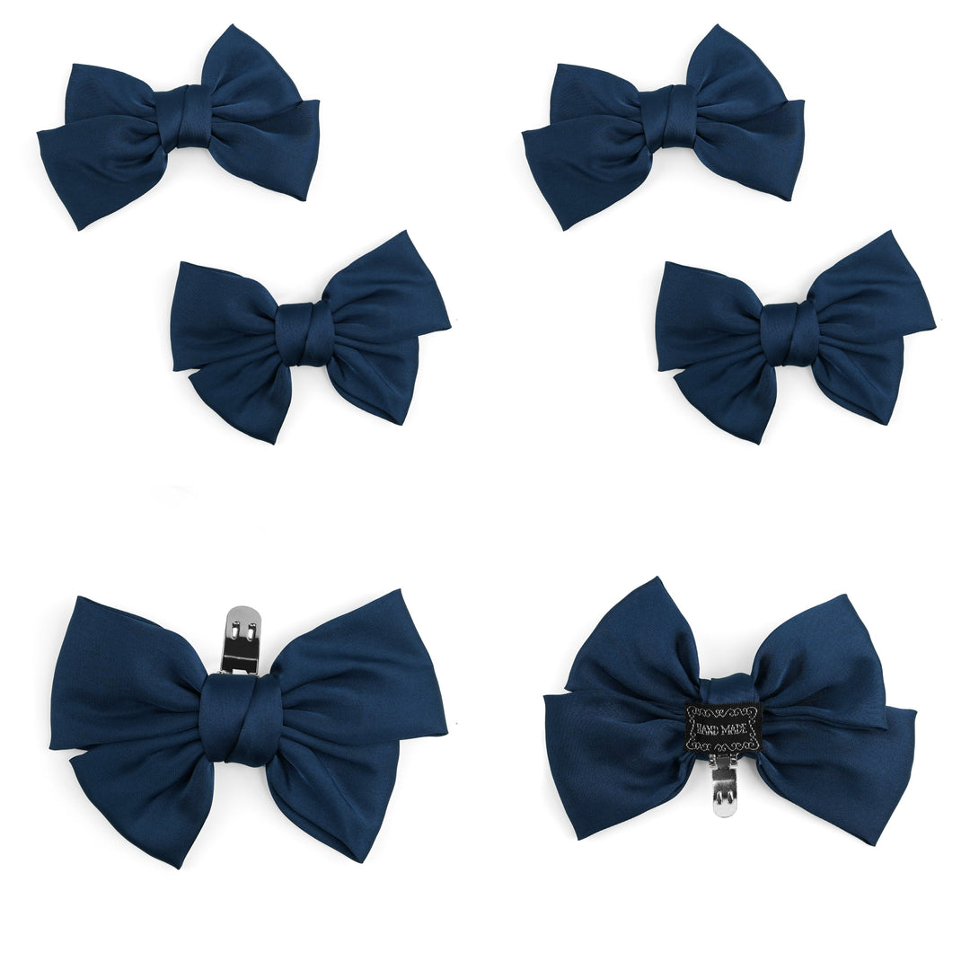 4pc Satin Bow Shoe Clips Set - Cute Buckle Decor for Heels, Bags, Clothing & Hair Accessories for Women & Teen Girls