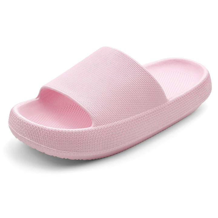 Pink slide sandal on a white background#color_light-pink