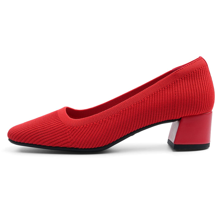 Red high-heeled shoe on a white background#color_red