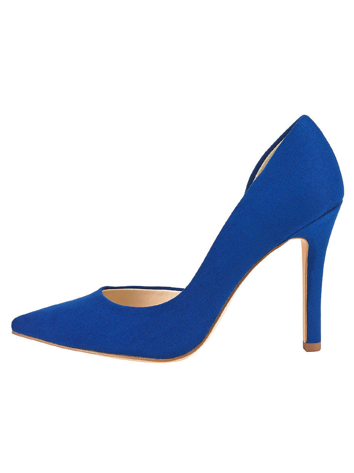 JENN ARDOR Women Dress Pointed Toe Stiletto Heel Pumps#color_blue