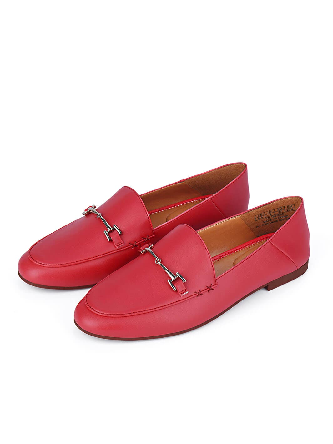 Slip On Loafers Women#color_rose-red