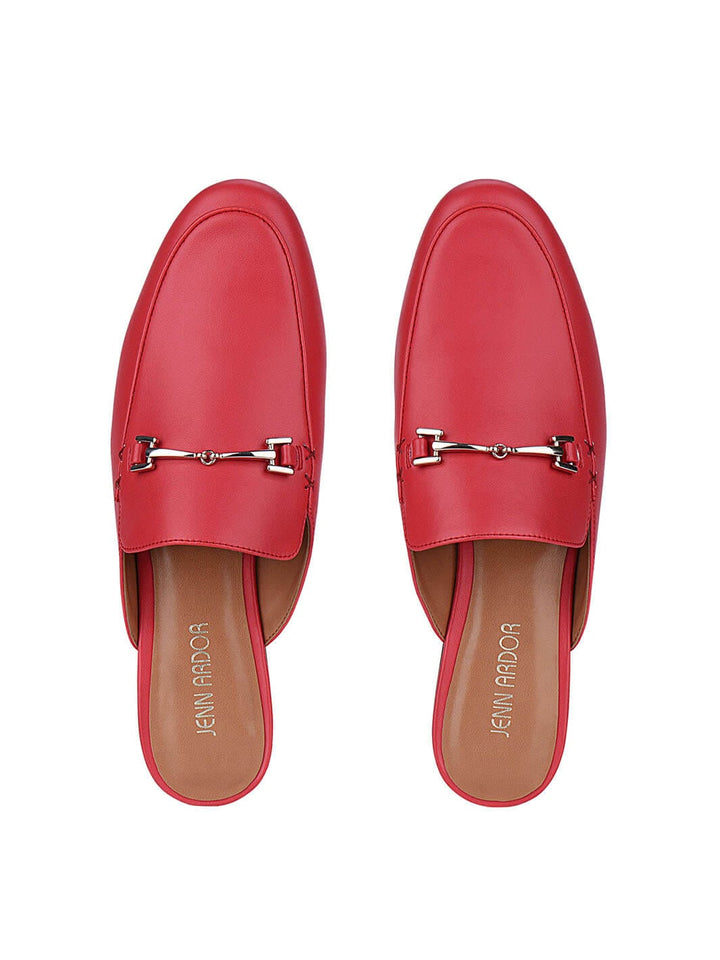 Leather Mules Womens#color_rose-red
