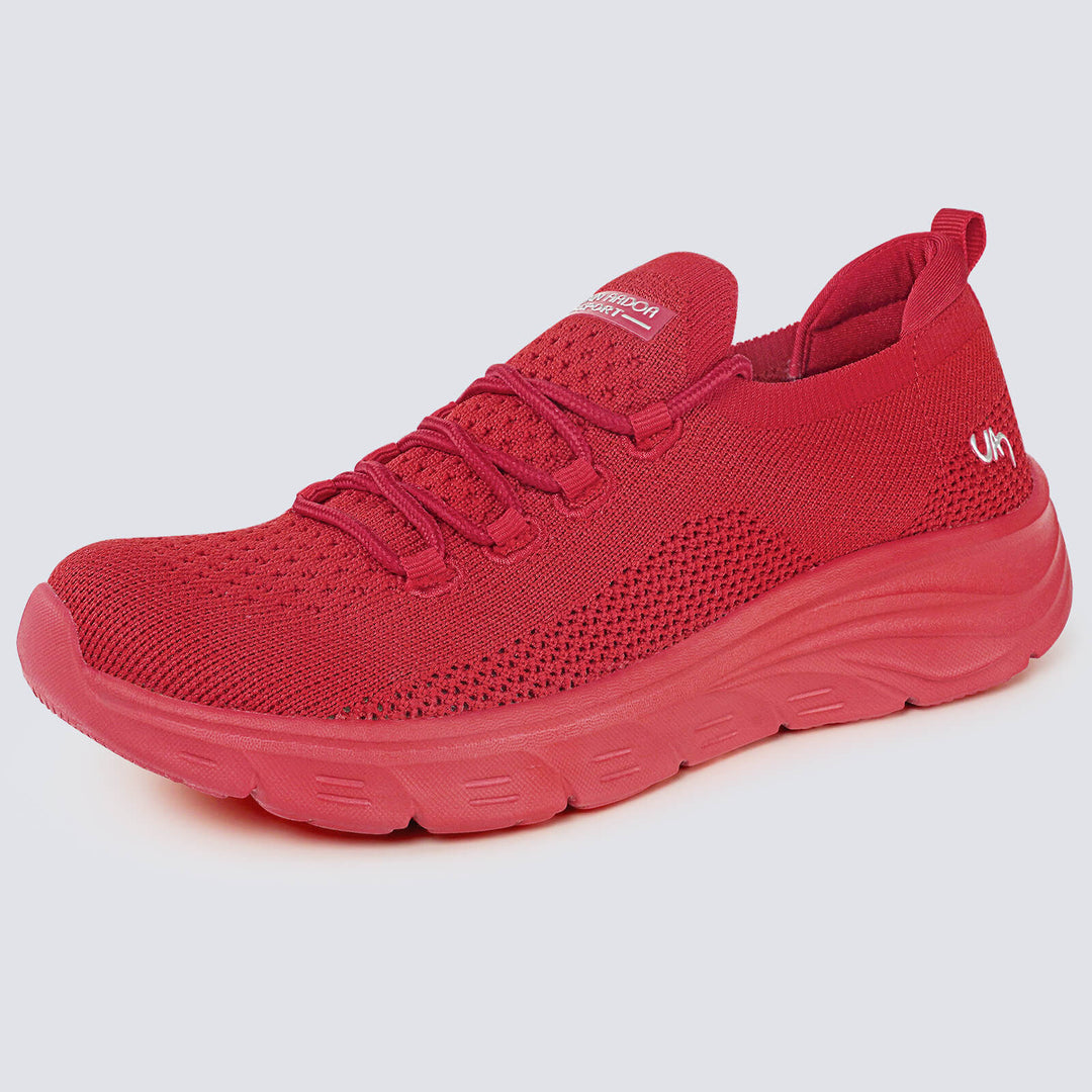 Summer Breathable Women Sneakers#color_red