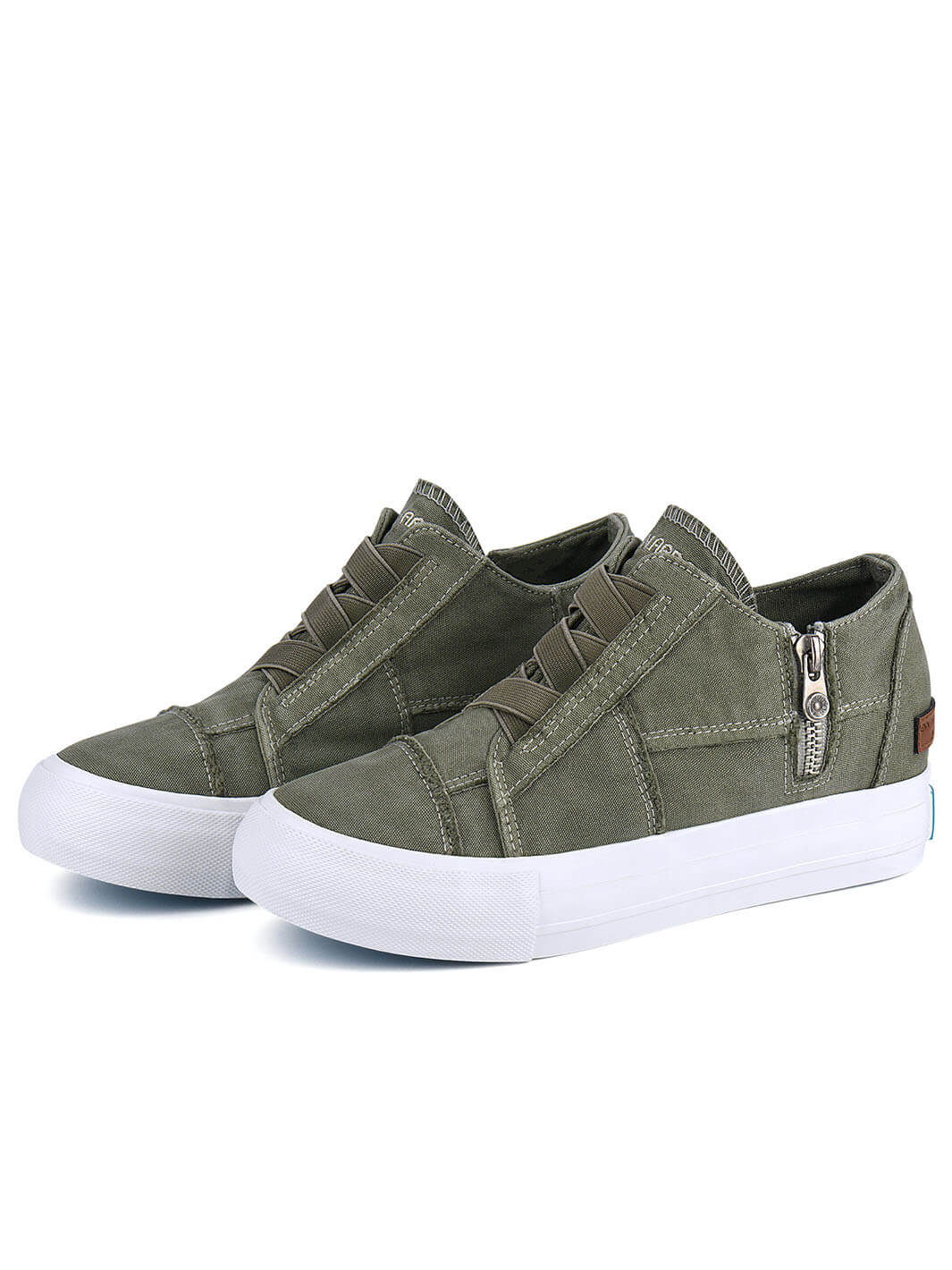 JENN ARDOR Hidden Wedge Sneakers for Women – Slip-On Canvas