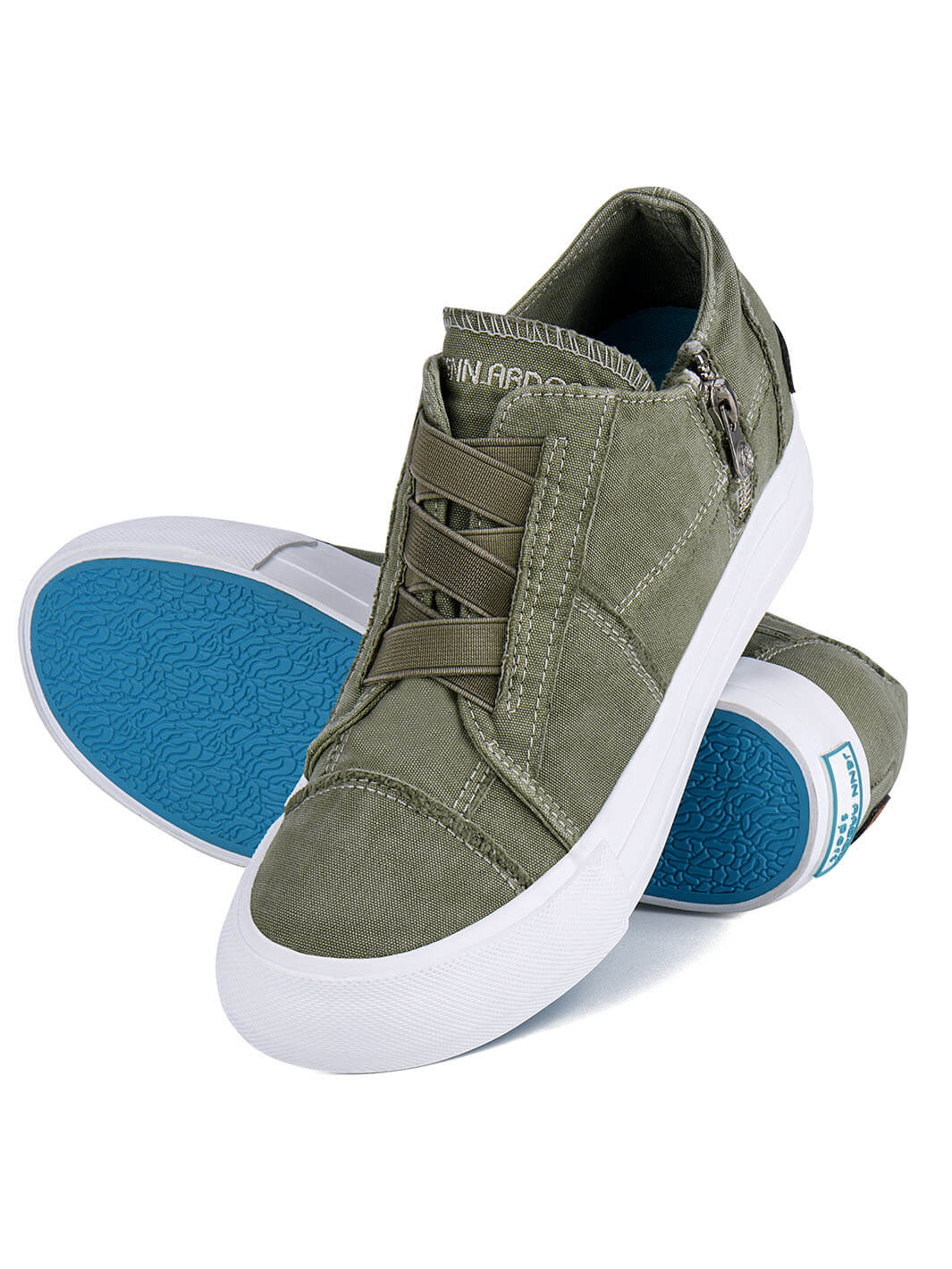 JENN ARDOR Hidden Wedge Sneakers for Women – Slip-On Canvas